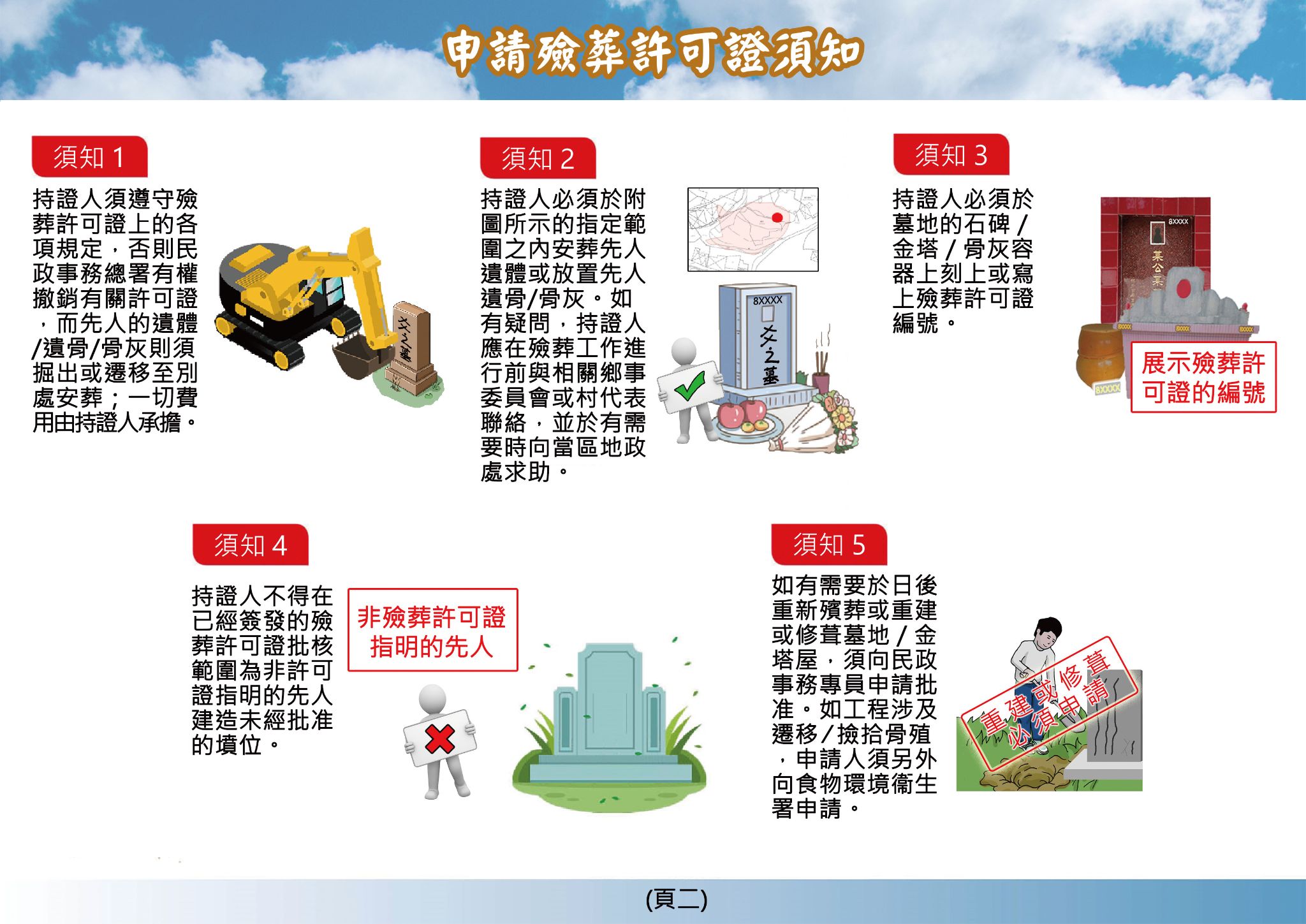 Procedure for Application for Certificate for Burial and Points to Note (Chinese Only)